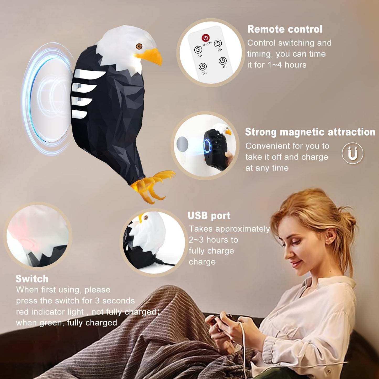 🎁Christmas 50%OFF🎁 | Bald Eagle Night Light